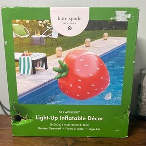 Kate Spade Red Strawberry Inflatable Decor